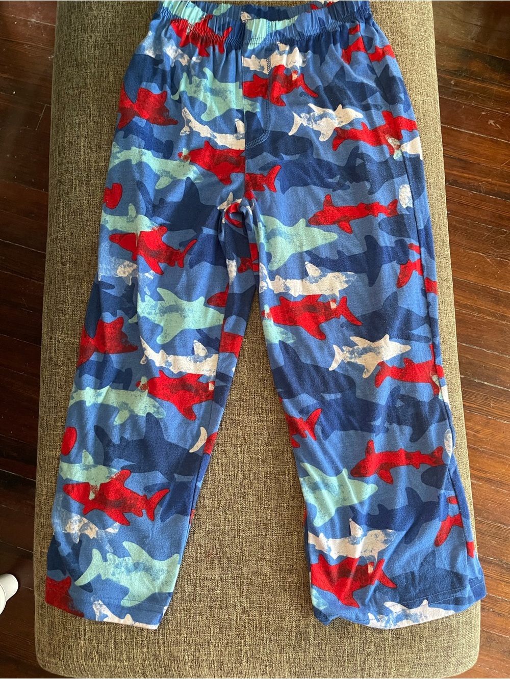 Joe Boxer Shark Print Lounge Pants in Blue and Red